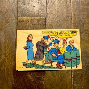 Vintage comic cartoon postcard - Baxtone - Amarillo, TX